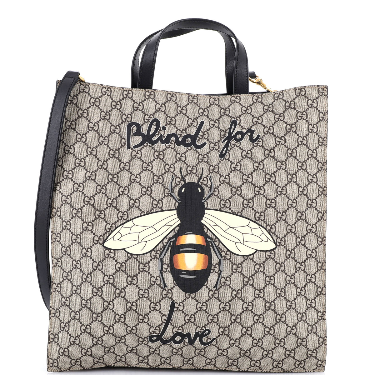 Convertible Soft Open Tote Printed GG Coated Canvas Tall