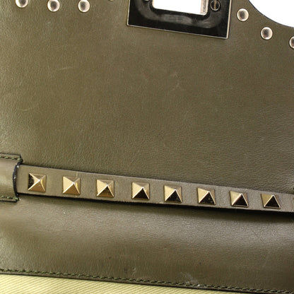 Rockstud Flip Lock Flap Bag Leather Mini
