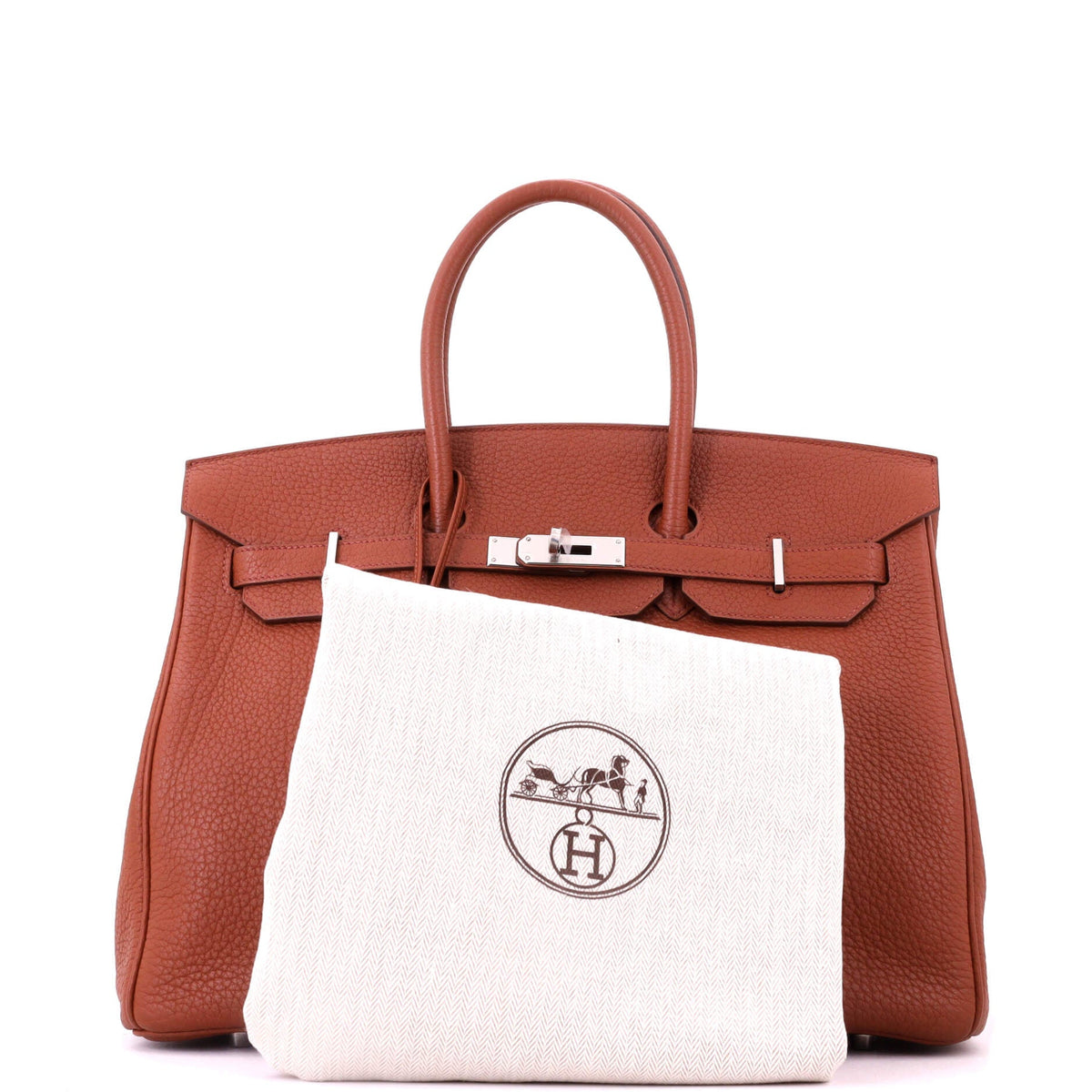 Birkin Handbag Sienne Fjord with Palladium Hardware 35
