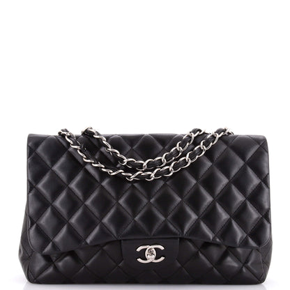 Classic Single Flap Bag Quilted Lambskin Jumbo