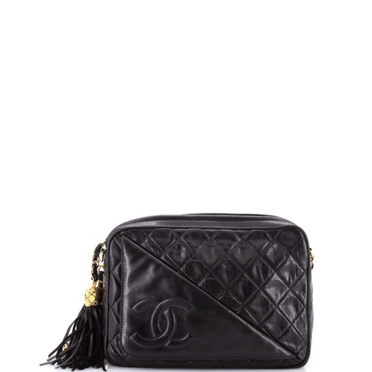 Vintage Front Pocket Camera Bag Quilted Lambskin Small