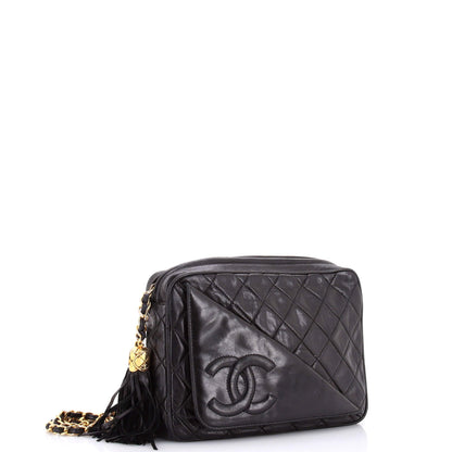 Vintage Front Pocket Camera Bag Quilted Lambskin Small