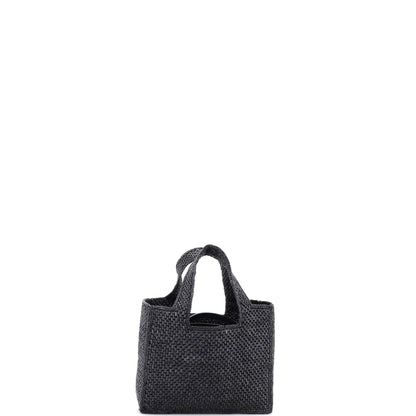 Paula's Ibiza Logo Convertible Tote Raffia Small