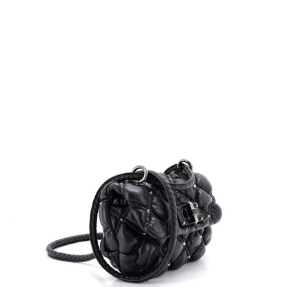 SpikeMe Flap Bag Quilted Leather Small