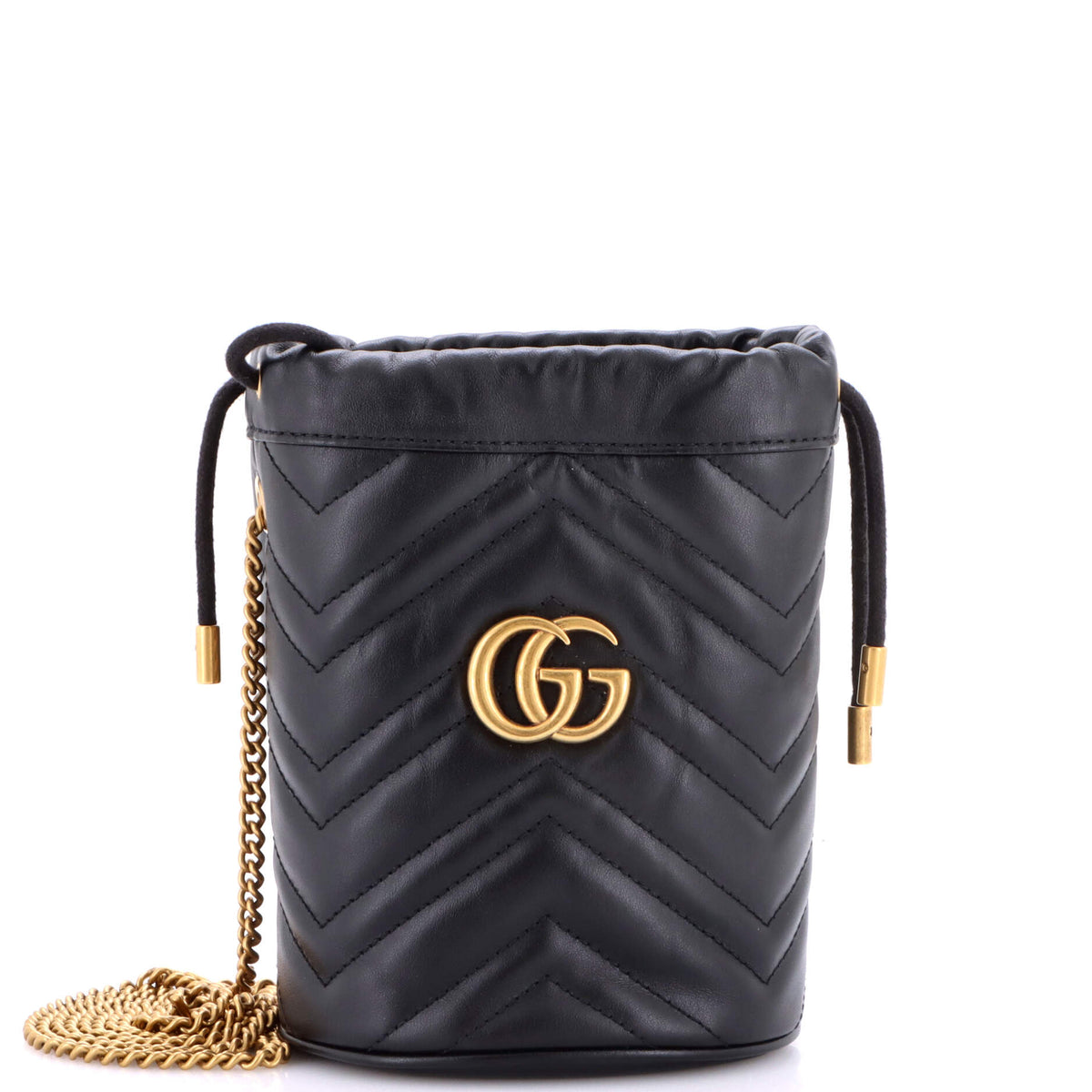 GG Marmont Bucket Bag Matelasse Leather Mini