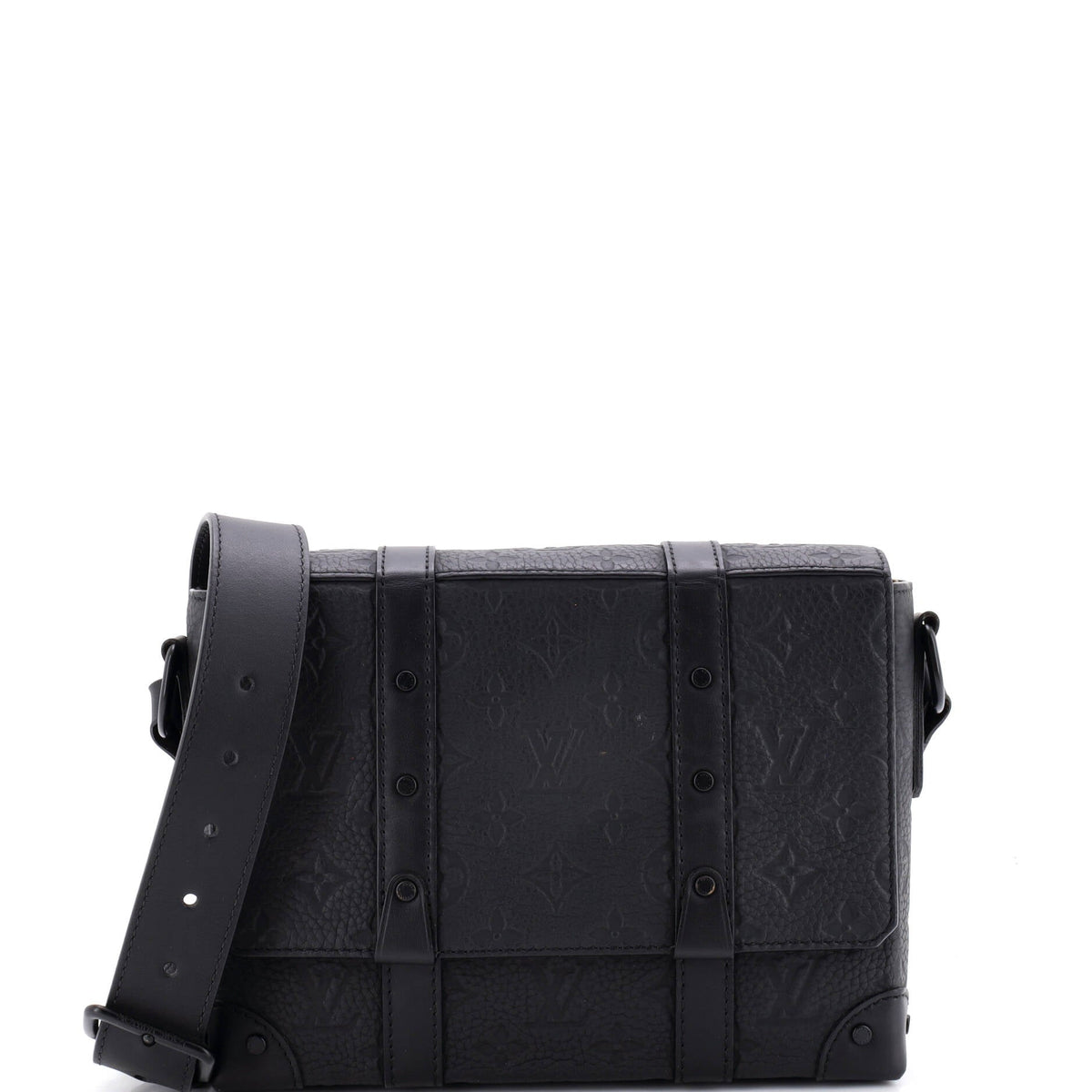 Trunk Messenger Bag Monogram Taurillon Leather PM