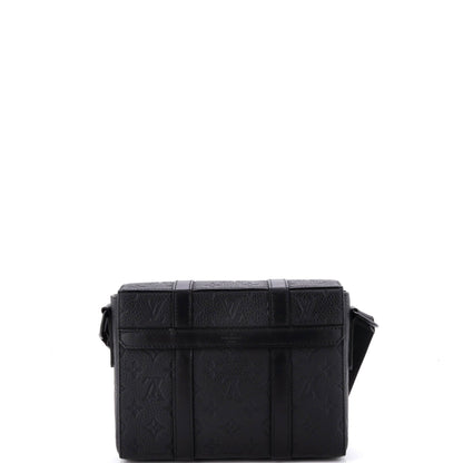 Trunk Messenger Bag Monogram Taurillon Leather PM