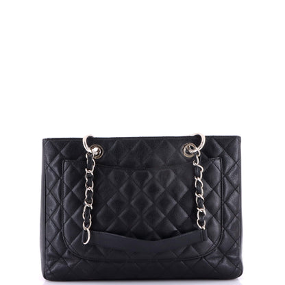 Grand Shopping Tote Quilted Caviar