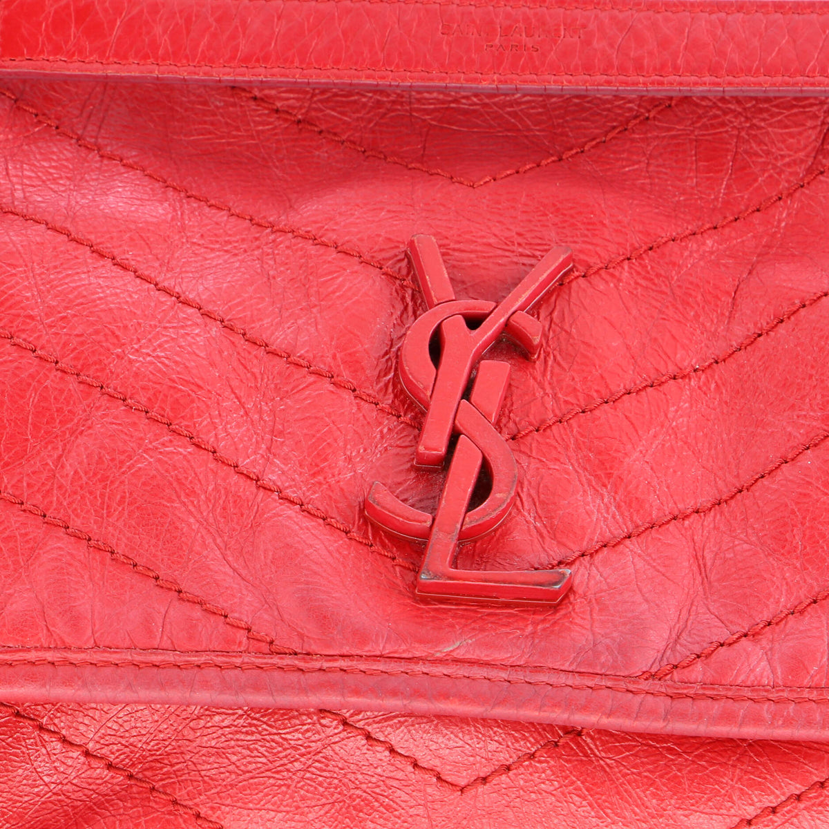 Niki Chain Flap Bag Matelasse Chevron Leather Medium