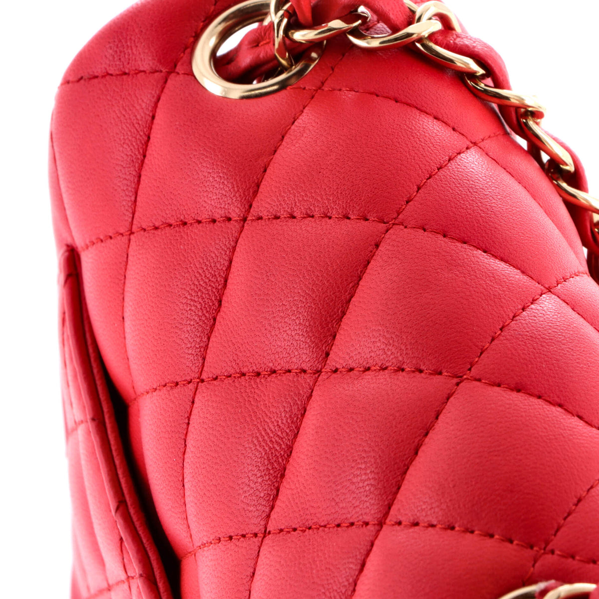 Square Classic Single Flap Bag Quilted Lambskin Mini