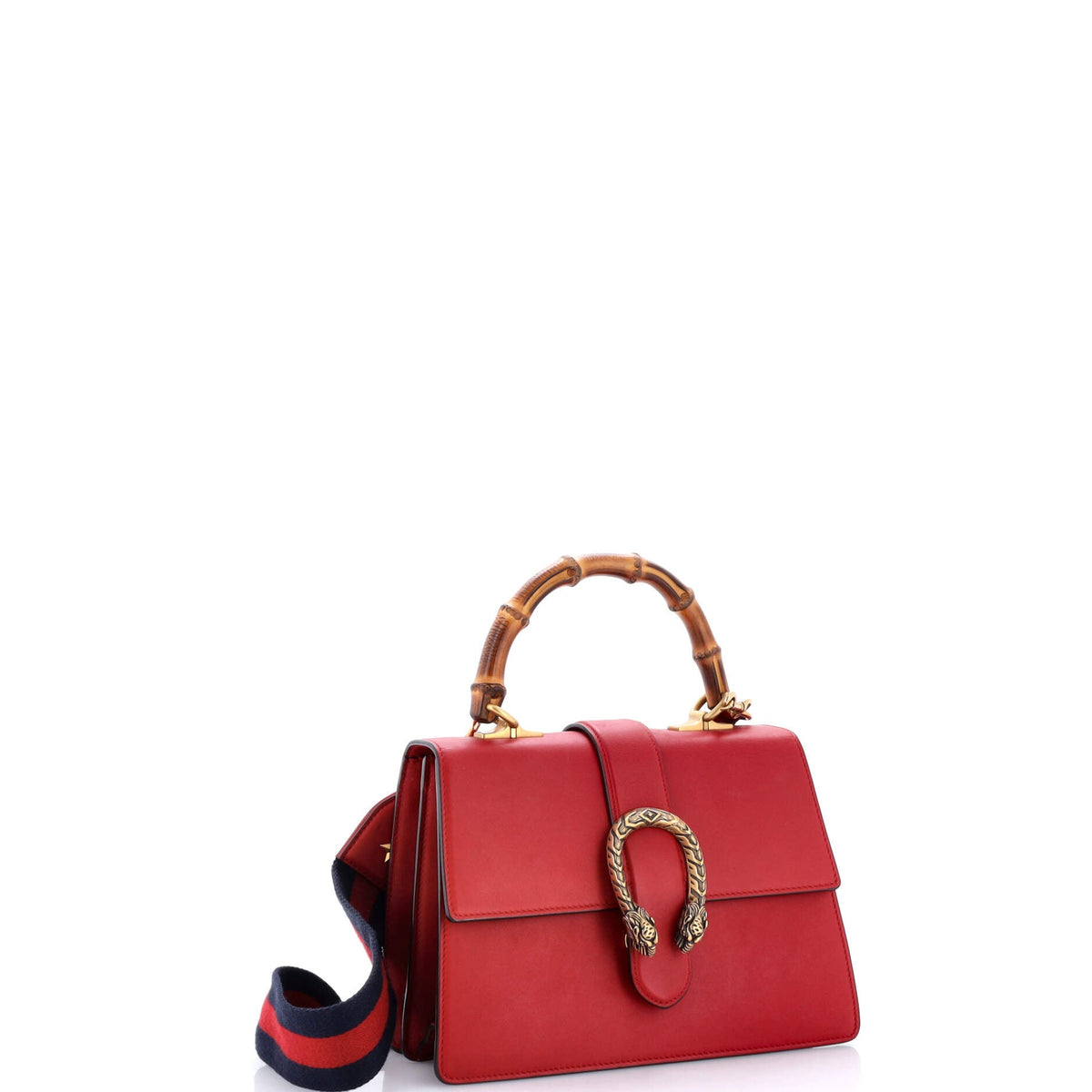 Dionysus Bamboo Top Handle Bag Leather Medium
