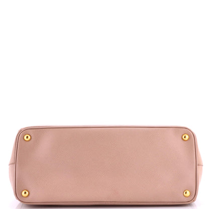 Double Zip Lux Tote Saffiano Leather Large