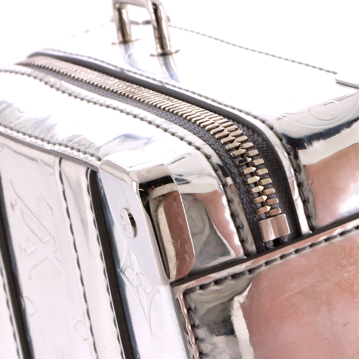 Handle Soft Trunk Bag Monogram Mirror Coated Canvas