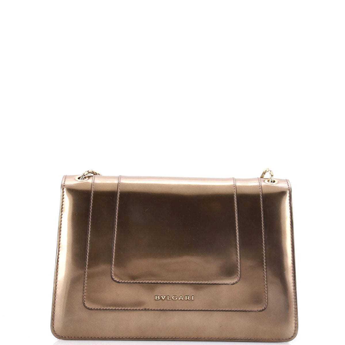 Serpenti Forever Shoulder Bag Metallic Leather Medium