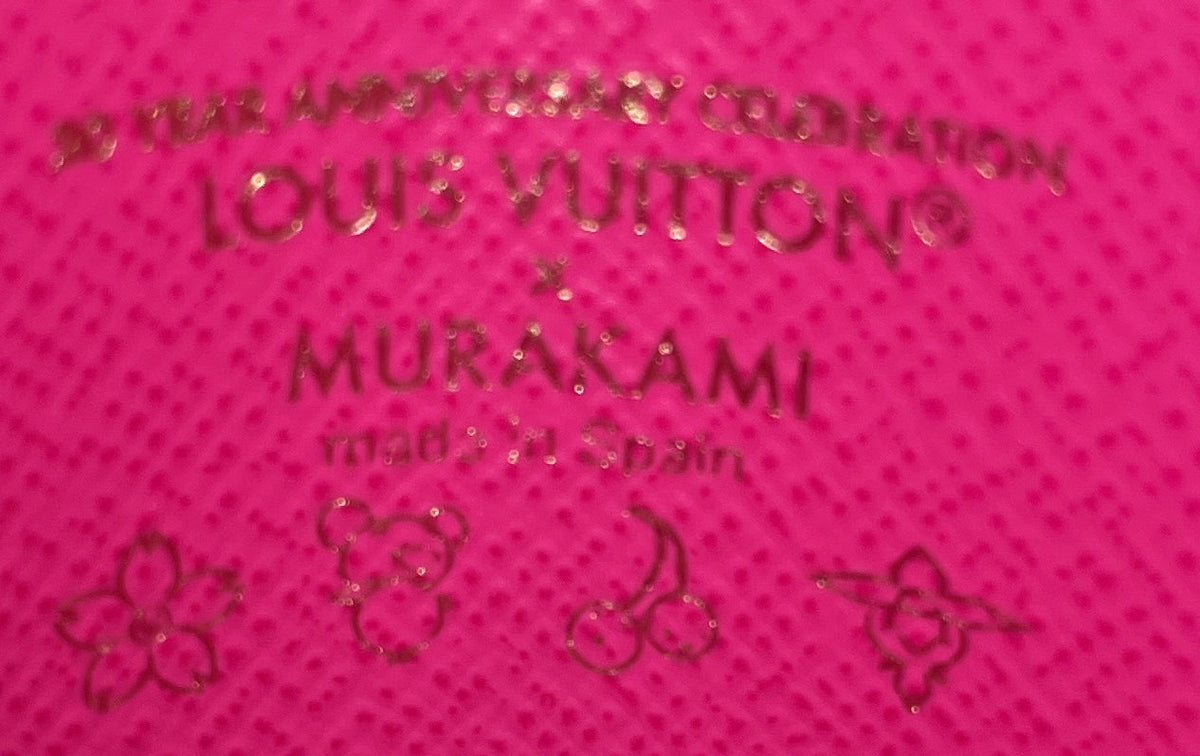 x Takashi Murakami Card Holder Monogram Multicolor with Leather