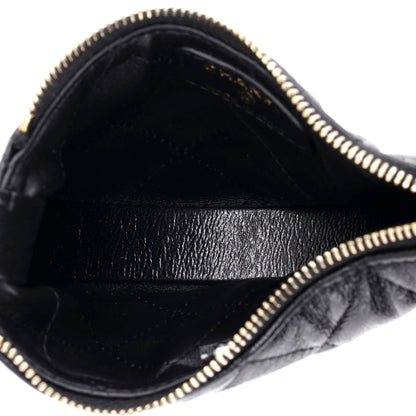 Chain Around Hobo Pouch Quilted Lambskin Extra Mini