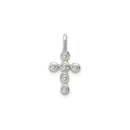 Cross Cubic Zirconia Charm Cross Pendant