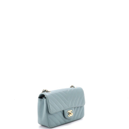 Classic Single Flap Bag Chevron Lambskin Mini