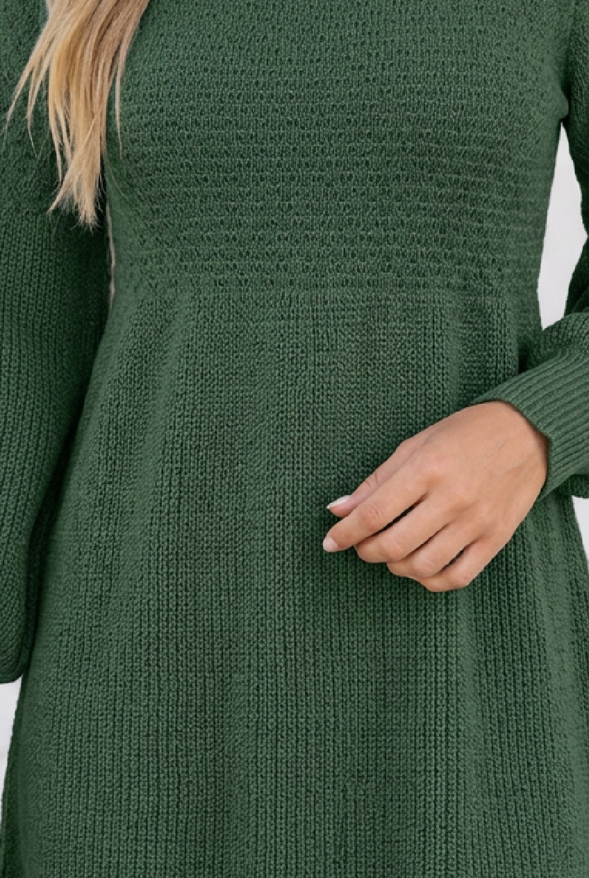Threaded Pear Lela Waist Short Sweater Dress