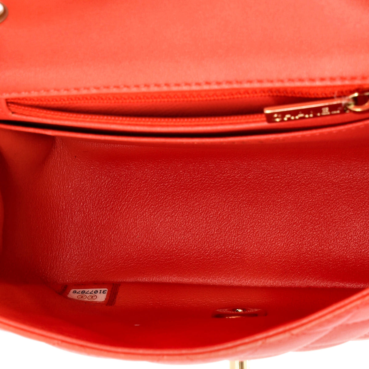 Square Classic Single Flap Bag Quilted Lambskin Mini