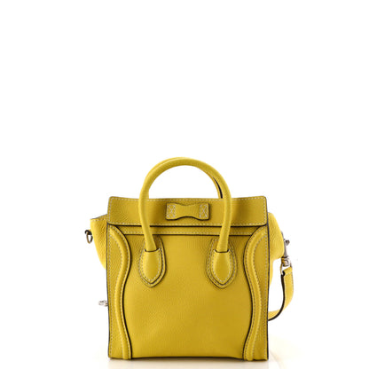 Luggage Bag Grainy Leather Nano