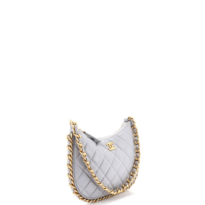 CC Chain Around Hobo Quilted Lambskin