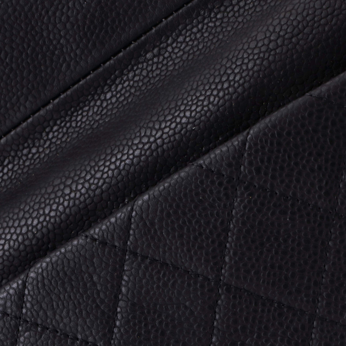 CC Foldover Clutch Quilted Caviar