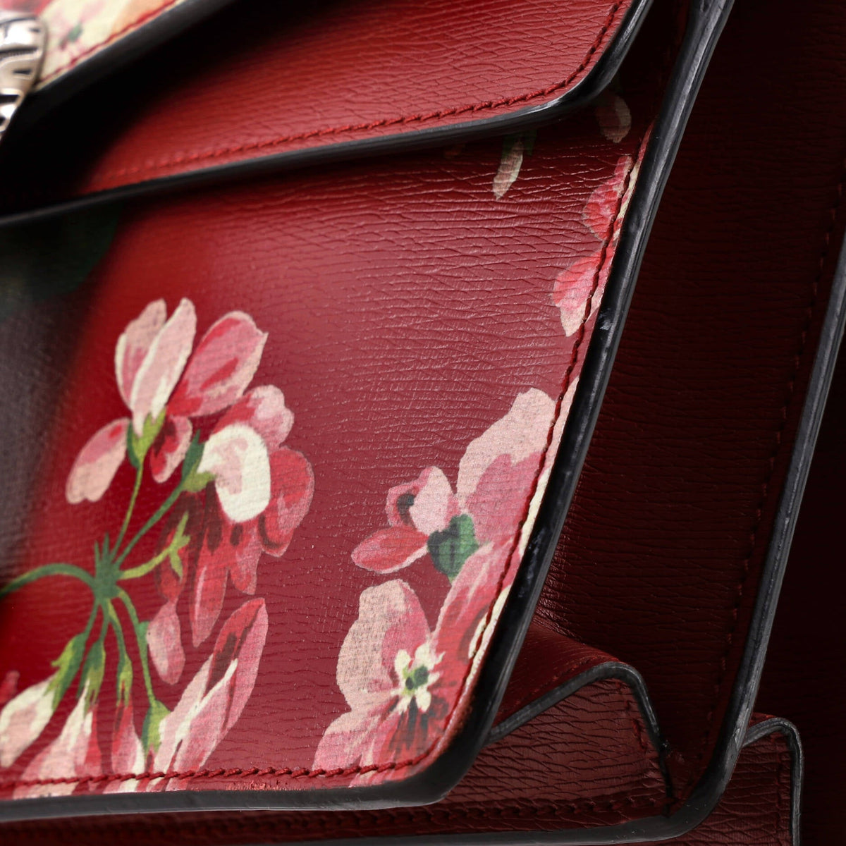 Dionysus Bag Blooms Print Leather Small