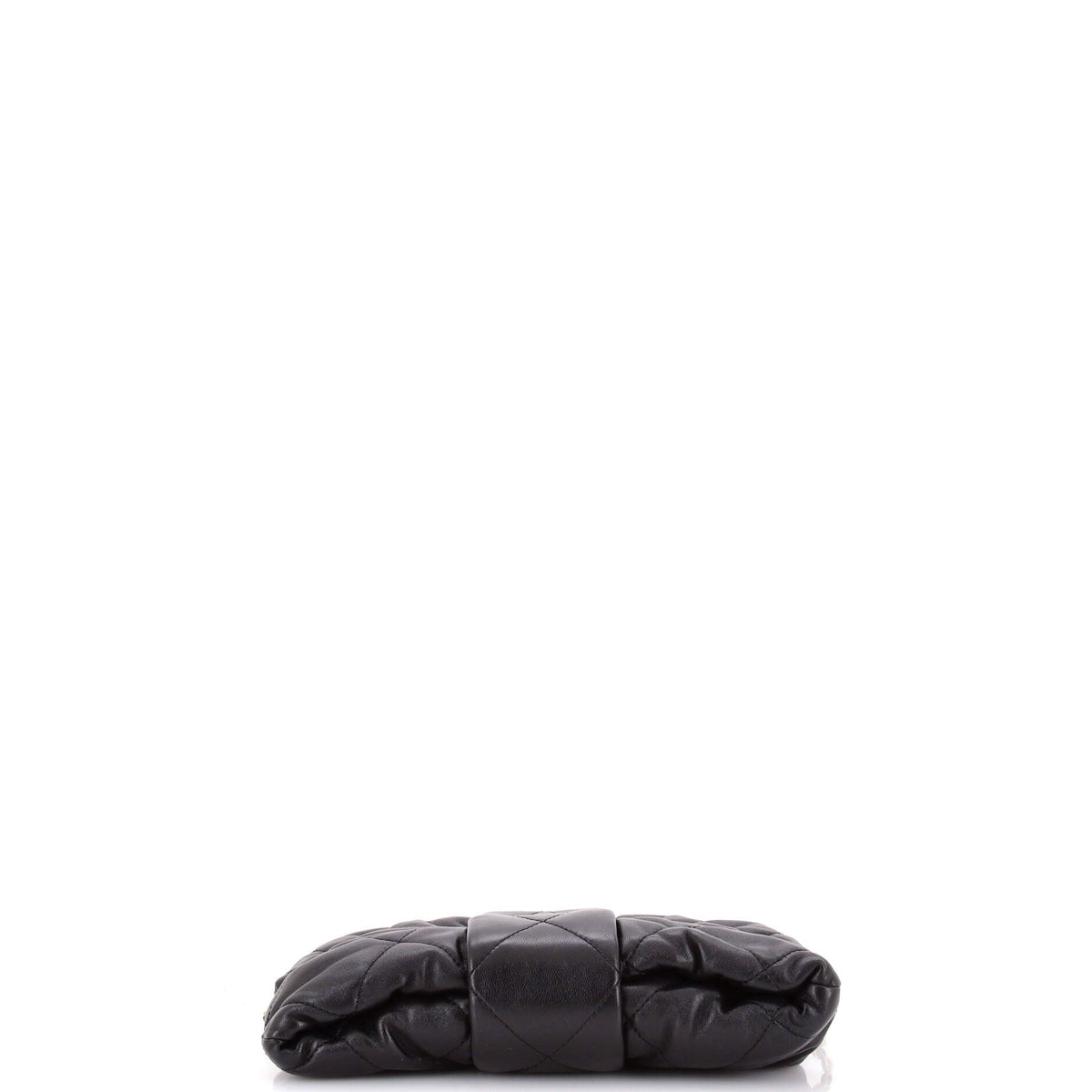 CC Bow Chain Shoulder Bag Quilted Leather Mini