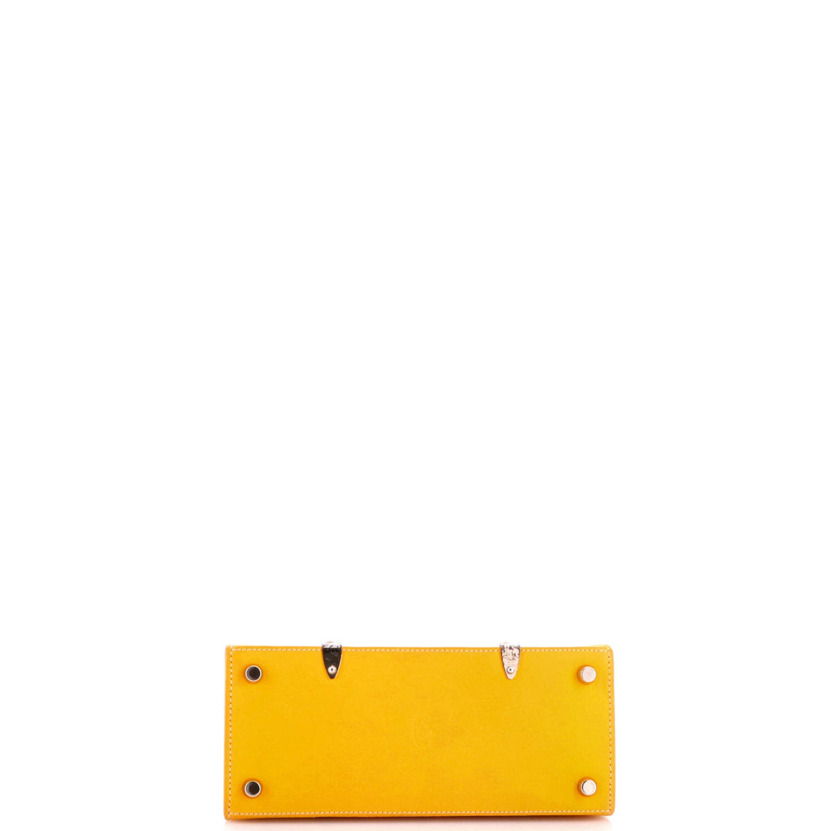 Structured Saigon Top Handle Bag Coated Canvas with Leather Mini