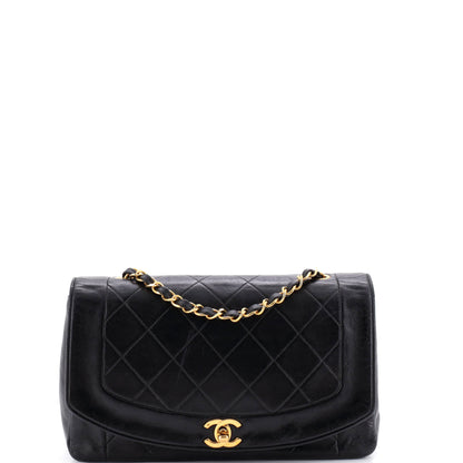 Vintage Diana Flap Bag Quilted Lambskin Medium