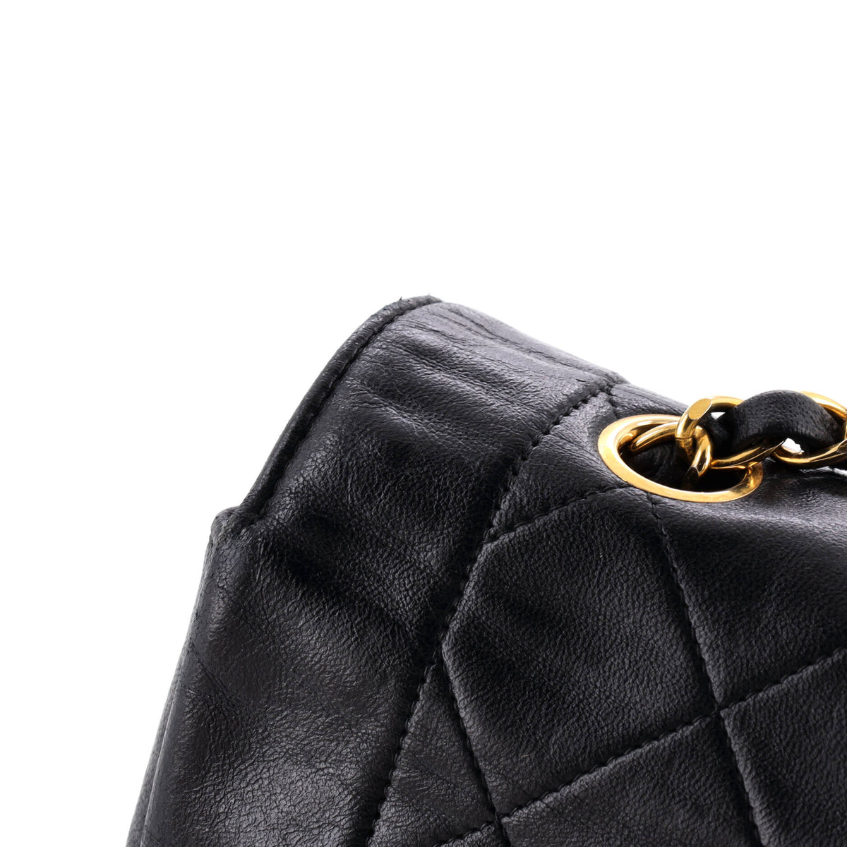 Vintage Diana Flap Bag Quilted Lambskin Medium