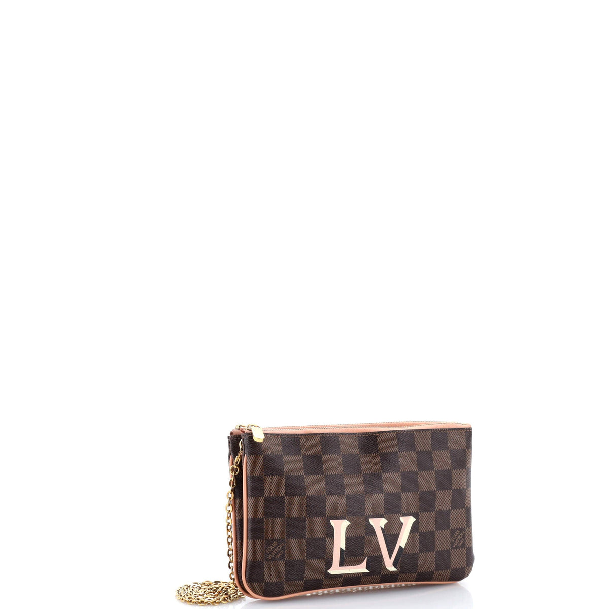 Double Zip Pochette Damier
