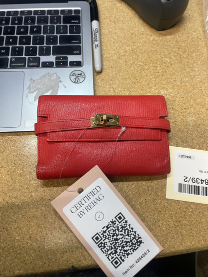 Kelly Trifold Wallet Chevre Mysore Medium