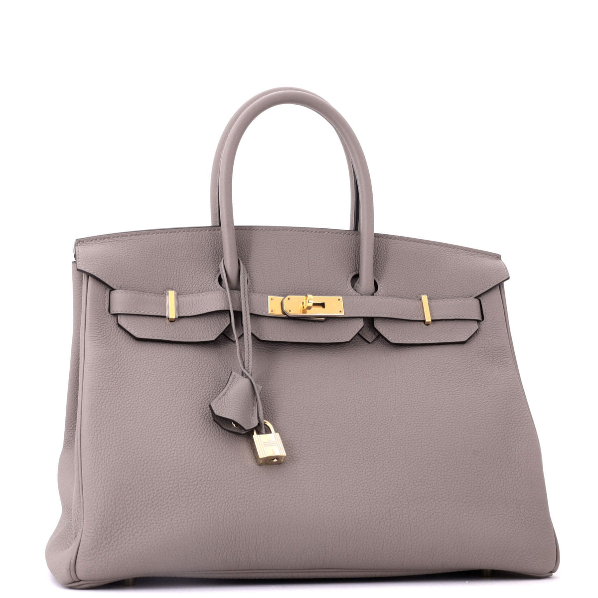 Birkin Handbag Gris Asphalte Togo with Gold Hardware 35