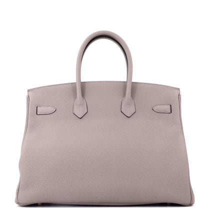 Birkin Handbag Gris Asphalte Togo with Gold Hardware 35