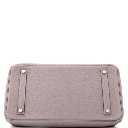 Birkin Handbag Gris Asphalte Togo with Gold Hardware 35
