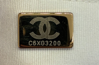 Logo Twin Pockets Chain Camera Case Quilted Calfskin Small