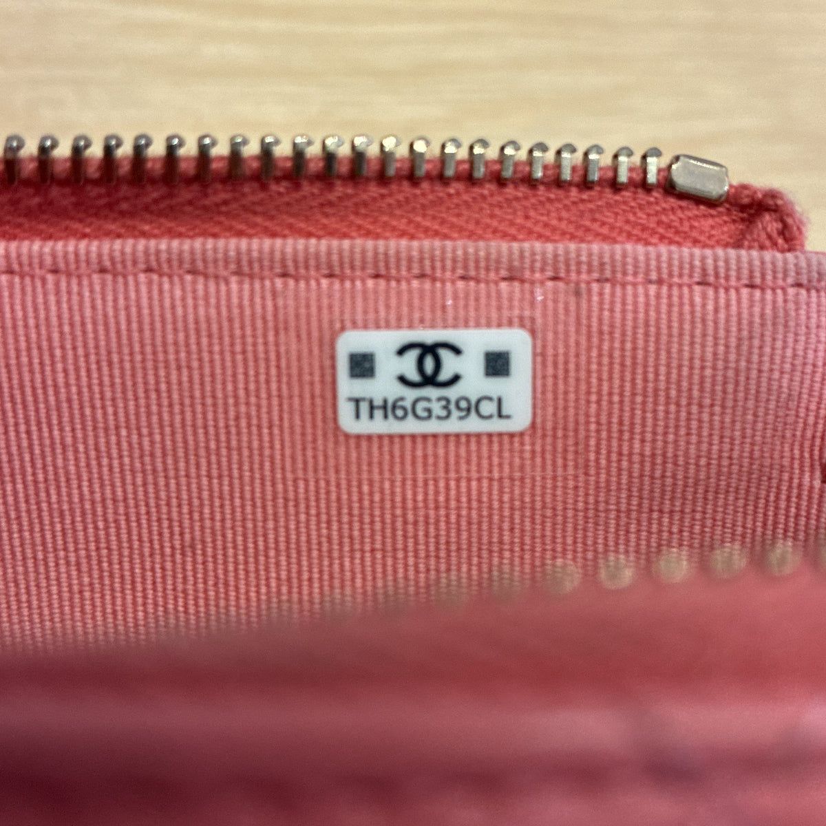 CC Front Pocket Zip Clutch with Chain Quilted Lambskin Mini