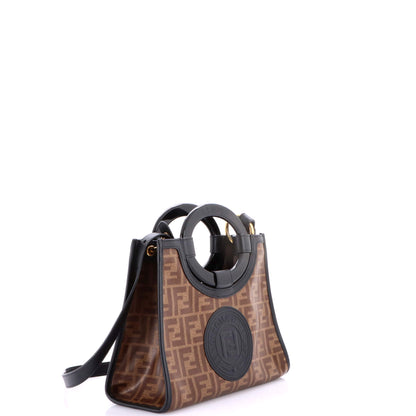 Runaway Shopper Tote Zucca Coated Canvas Small