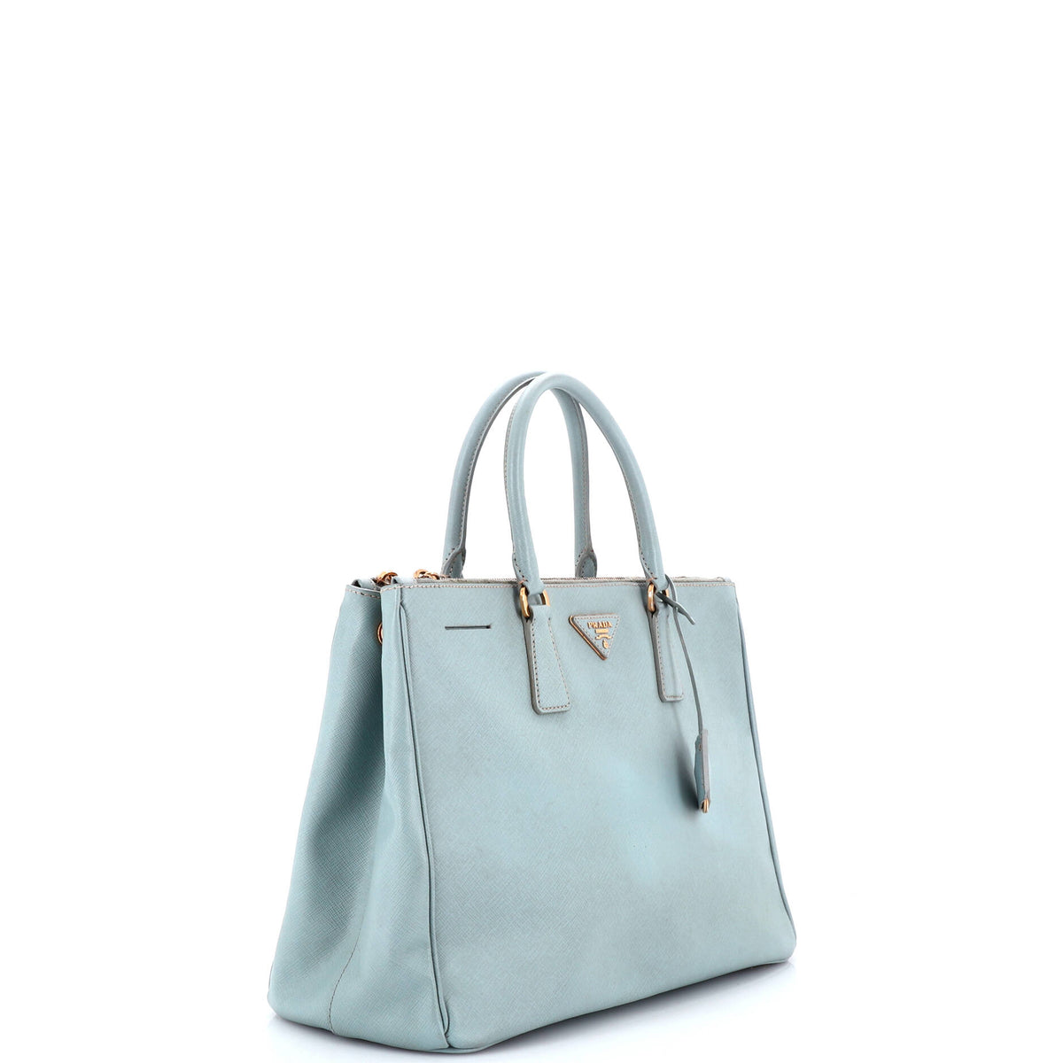 Double Zip Lux Tote Saffiano Leather Large