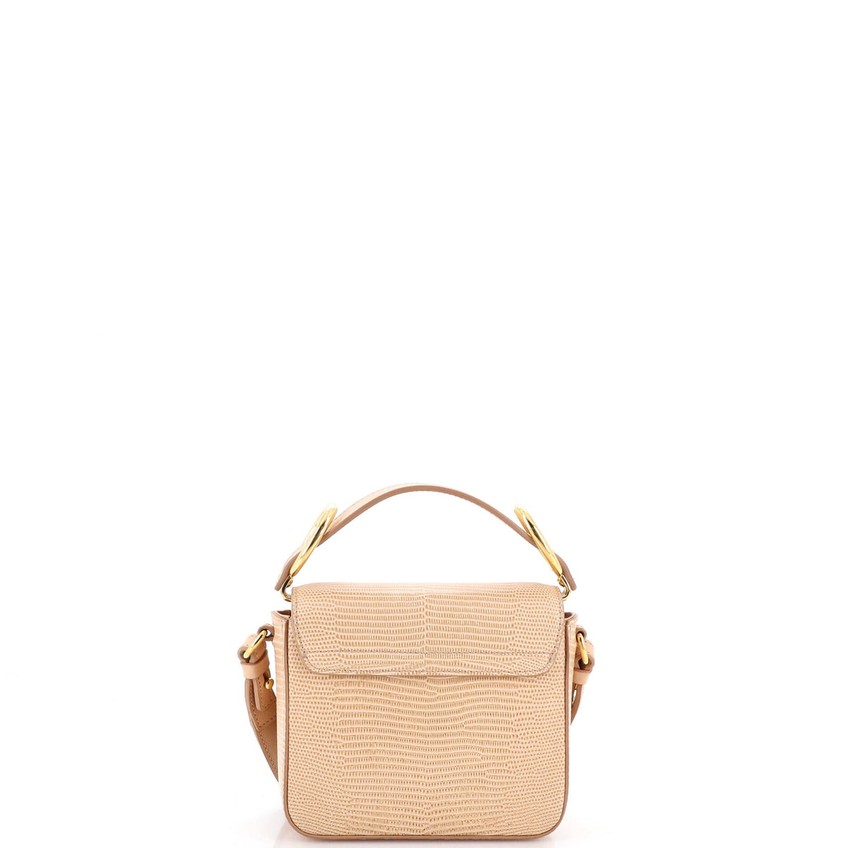 C Flap Bag Lizard Embossed Leather Mini