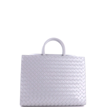 Convertible Frame Briefcase Intrecciato Nappa