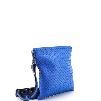 Flat Messenger Bag Intrecciato Nappa Medium