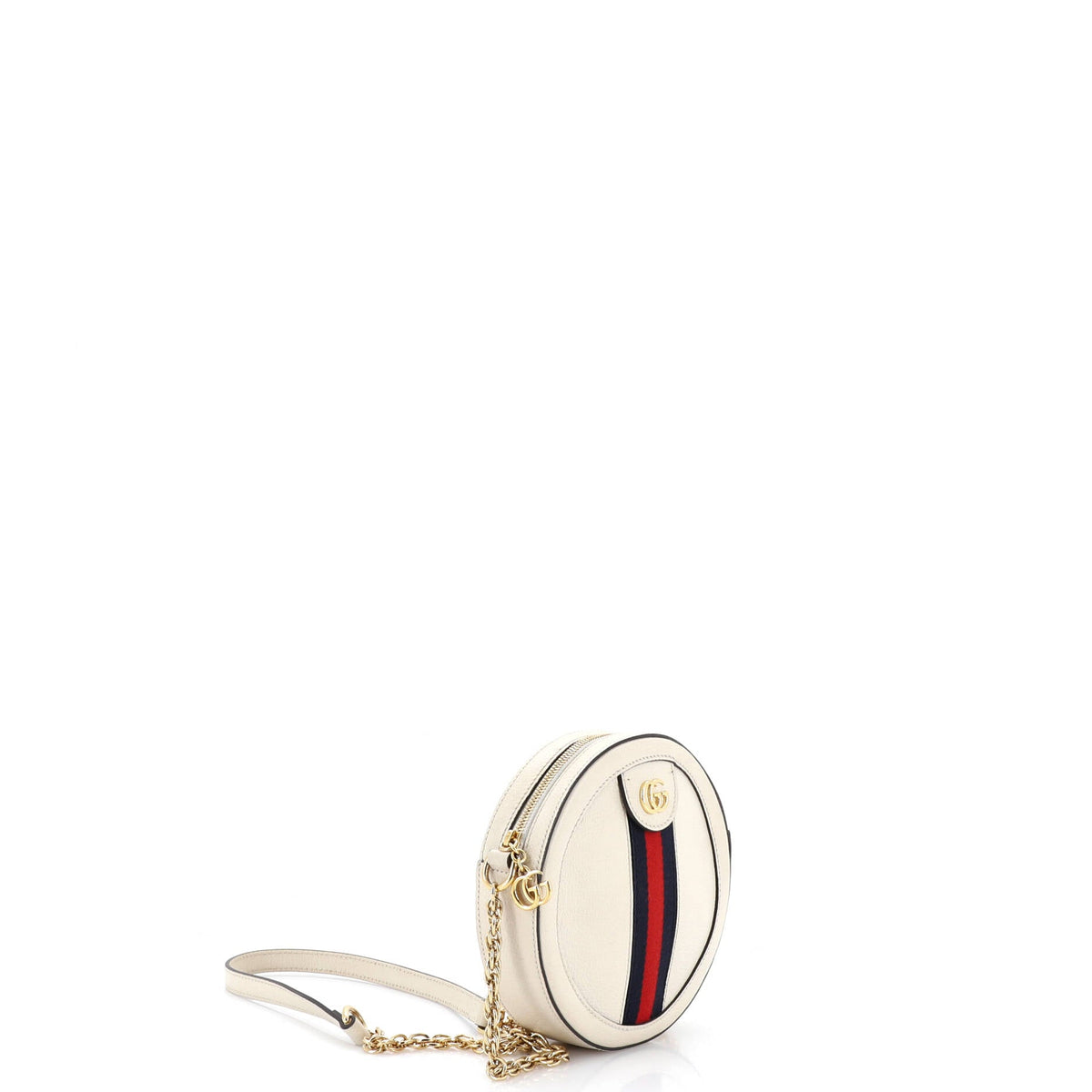 Ophidia Round Shoulder Bag Leather Mini