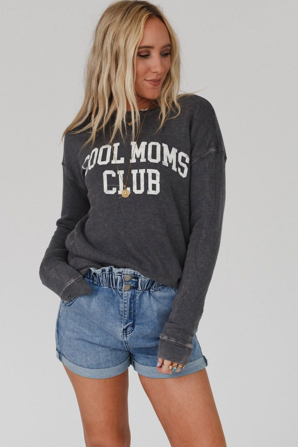 Threaded Pear Islaira Club Drop Shoulder Sweatshirt