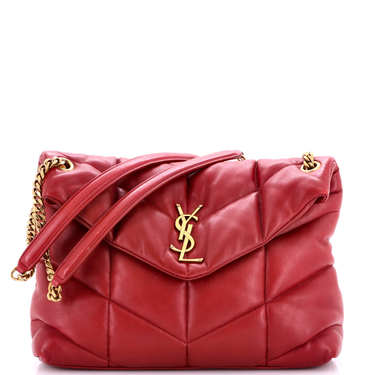 Loulou Puffer Shoulder Bag Quilted Leather Medium