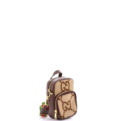 Front Pocket Web Crossbody Bag Jumbo GG Canva Mini