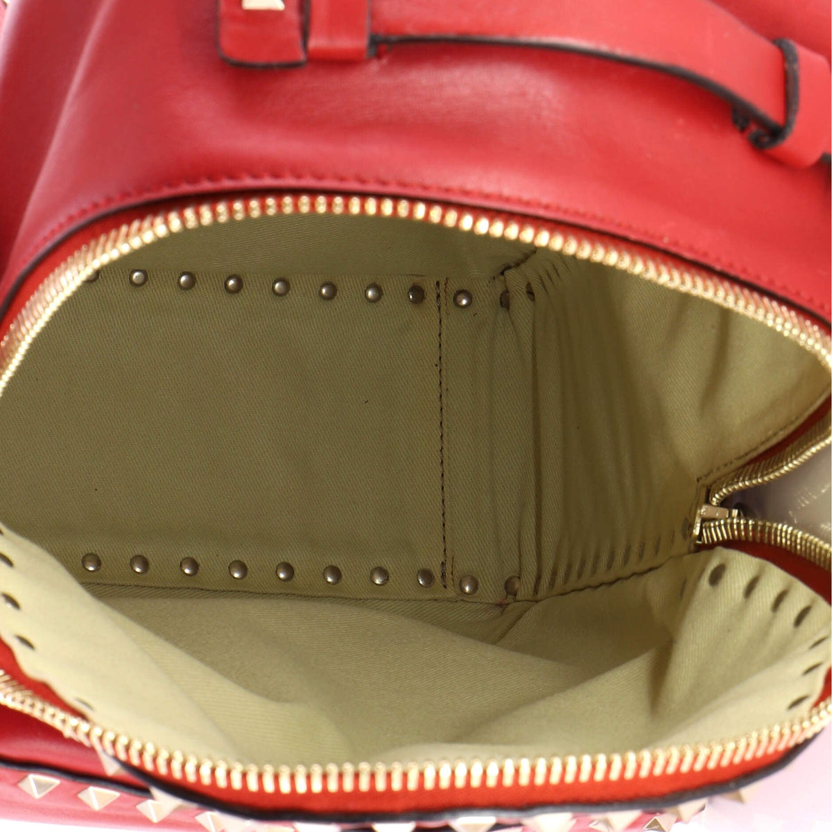 Rockstud Backpack Leather Medium
