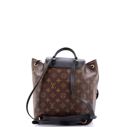 Montsouris NM Backpack Monogram Canvas with Leather PM